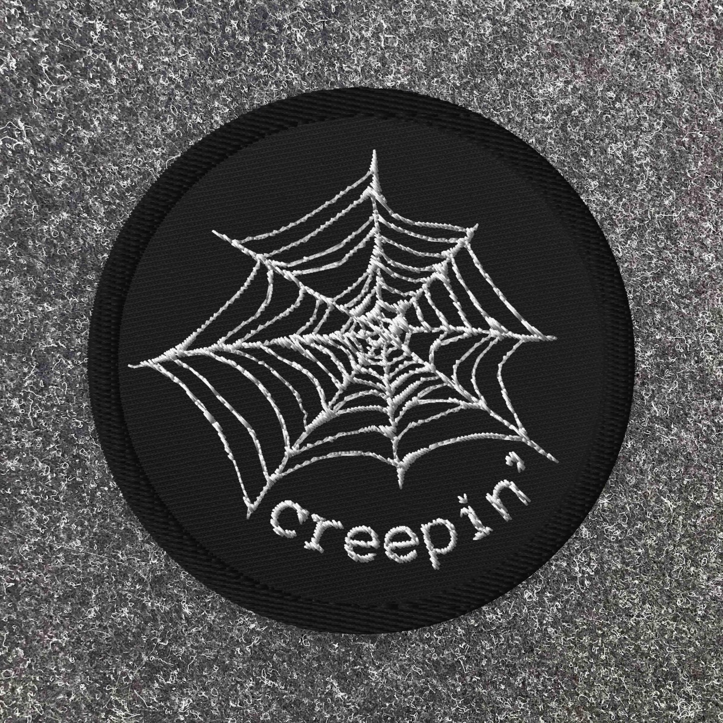 CREEPIN' webs Embroidered patch